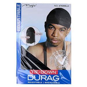 Magic Collection – Black Tie-Down Durag