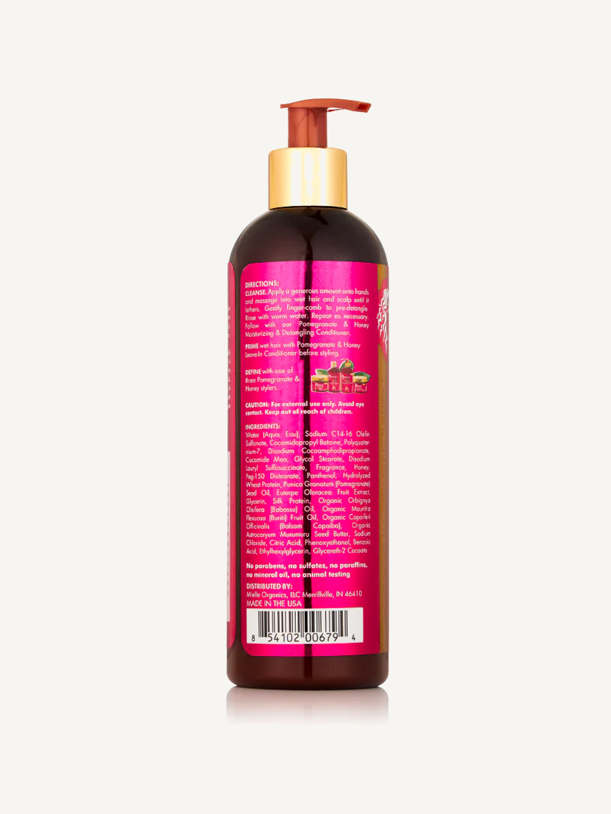 Mielle – Pomegranate & Honey Moisturizing and Detangling Shampoo