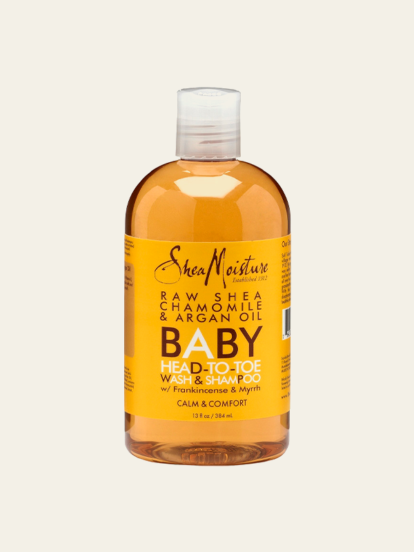 SheaMoisture – Raw Shea Camomile &amp; Argan Oil Baby topp-till-tå tvätt &amp; schampo